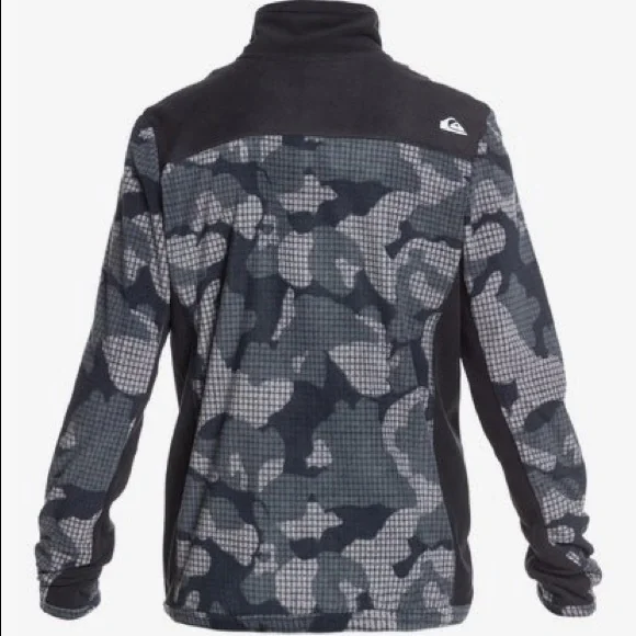 🔥Quiksilver Boy's XL 16 Aker Technical Half-Zip Fleece NWT - Picture 2 of 5